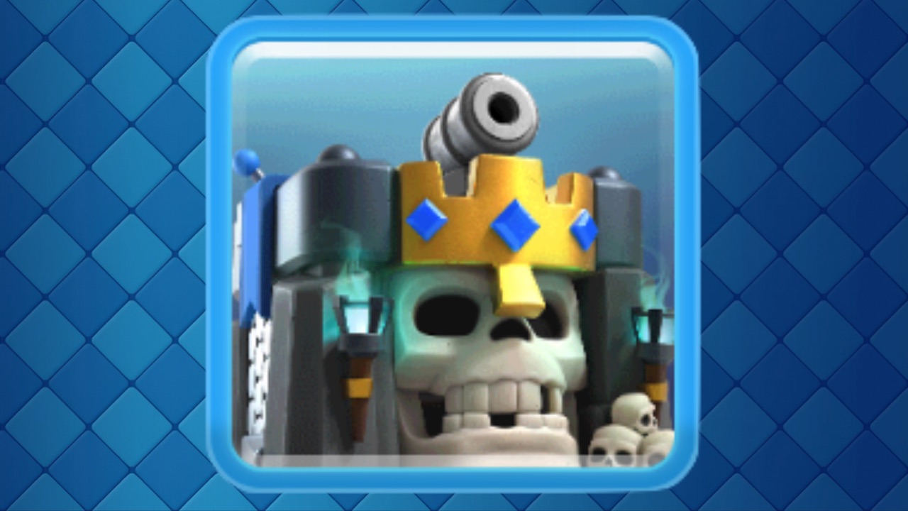 clash royale torre del rey esqueleto